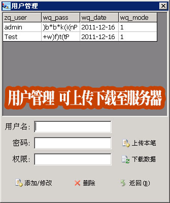 多称重点实时称重数据上传MySQL网络数据库同步称重过磅管理系统_用户管理