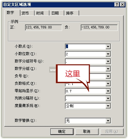 WindowsXP设置显示小数点前面的零-3